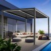 LUXE pergola 4x4m antracit LED világítással