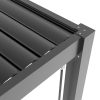 LUXE pergola 7,8x3m antracit LED világítással