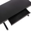 VELSEN íróasztal elektromos magasságállítással, vezérlőpanellel 120x60 cm fekete