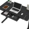 VELSEN íróasztal elektromos magasságállítással, vezérlőpanellel 120x60 cm fekete