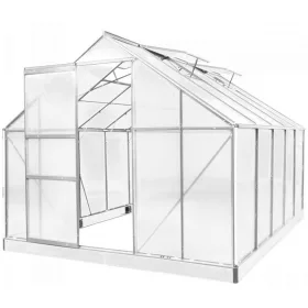 Polikarbonát üvegház 250 x 310 x 124-205 cm