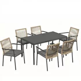 Vence 6 személyes kerti bútor garnitúra