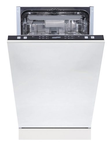 HOMEFORT HMGB0421B Beépíthető mosogatógép,,10 teríték,9 L,6 prog.,47 dB,D,Felső evőeszk.,45 cm , Autom.ajtónyit.