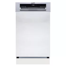 HOMEFORT HMGF0421DS Beépíthető mosogatógép,10 teríték,8.5 L,8 prog.,47 dB,D,Felső evőeszk.,45 cm,Digit.kijelző, Autom.ajtónyit.