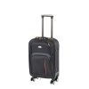 TraveLux light kabinbőrönd puha levehető kerékkel 55x40x20 cm fekete