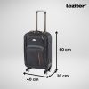 TraveLux light kabinbőrönd puha levehető kerékkel 55x40x20 cm fekete