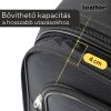TraveLux light kabinbőrönd puha levehető kerékkel 55x40x20 cm fekete
