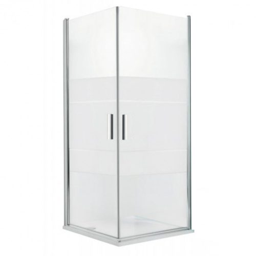 Tower Line 110x110 cm szögletes zuhanykabin kétszárnyas ajtóval zuhanytálca nélkül