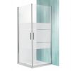 Tower Line 110x110 cm szögletes zuhanykabin kétszárnyas ajtóval zuhanytálca nélkül