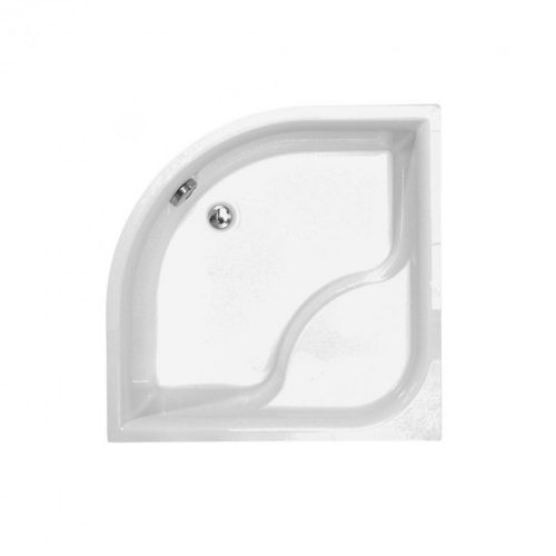 VIKI LUX íves, mélyített zuhanytálca 90x90 cm