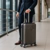 TraveLux Pro kabinbőrönd keményfedeles levehető kerékkel 50x40x20 cm szürke