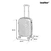 TraveLux Pro kabinbőrönd keményfedeles levehető kerékkel 50x40x20 cm szürke
