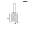 TraveLux Pro kézipoggyász keményfedeles levehető kerékkel 40x30x20 cm lagúnakék