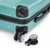 TraveLux Pro kézipoggyász keményfedeles levehető kerékkel 40x30x20 cm lagúnakék