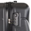 TraveLux Max kabinbőrönd keményfedeles levehető kerékkel 50x40x20 cm fekete