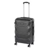 TraveLux Max közepes bőrönd keményfedeles 68x45x25 cm fekete