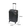 TraveLux Urban kabinbőrönd keményfedeles levehető kerékkel 50x40x20 cm fekete
