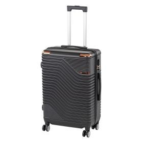 TraveLux Urban közepes bőrönd keményfedeles 68x45x25 cm fekete