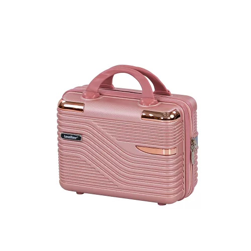 TraveLux Urban kisméretű kézi bőrönd keményfedeles 28x36x16 cm lazacrózsaszín