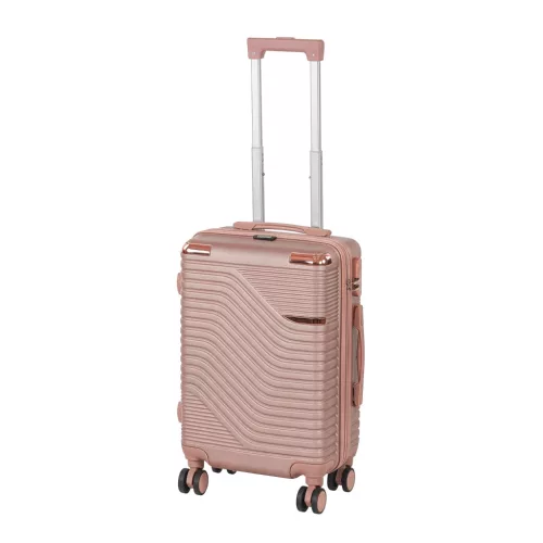 TraveLux Urban kabinbőrönd keményfedeles levehető kerékkel 50x35x23 cm rosegold