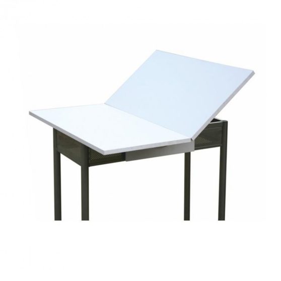 HOMER Bár szett összecsukható asztallal + 2 szék ezüst/fehér