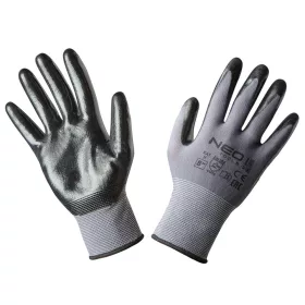 MUNKAKESZTYu, NITRIL BEVONATu NYLON, 4131X, MÉRET: 9, NEO