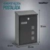 Homepost kültéri postaláda névtáblával zárható antracit