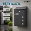 Homepost kültéri postaláda névtáblával zárható antracit