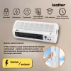 Thira elektromos fali fűtőtest 1000W/2000W, modern vezérlőpanellel és ventilátoros légáramlás funkcióval
