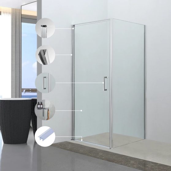 Swing 90x90 cm szögletes zuhanykabin zuhanytálca nélkül