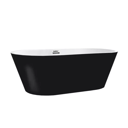 Noa szabadon álló fürdőkád 170x75x56 cm fekete