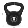 Kettlebell 6 kg fekete