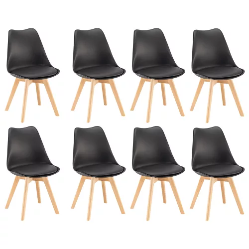 Silla étkezőszék 8 db fekete színben