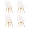 Silla étkezőszék 4 db fehér színben