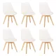 Silla étkezőszék 6 db fehér színben