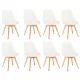 Silla étkezőszék 8 db fehér színben