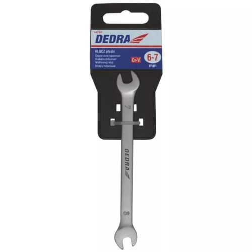 Lapos kulcs, kétoldalas CrV 20x22 mm, PVC tartóval