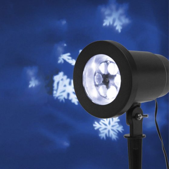 LED projektor, hópehely, adapteres