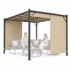 Kerti pergola 3x4 m acél váz bézs tetővel