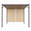 Kerti pergola 3x4 m acél váz bézs tetővel
