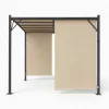 Kerti pergola 3x4 m acél váz bézs tetővel