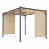 Kerti pergola 3x4 m acél váz bézs tetővel