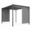 Kerti pergola 3x4 m acél váz szürke tetővel