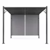 Kerti pergola 3x4 m acél váz szürke tetővel