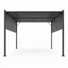 Kerti pergola 3x4 m acél váz szürke tetővel