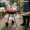 Faszenes kerti gömb grillsütő kerekes