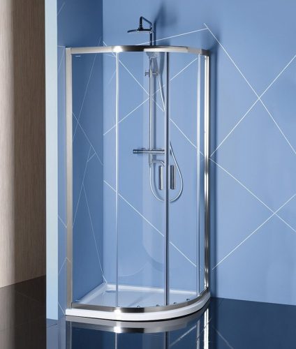 Polysan easy line 80x120 cm aszimmetrikus zuhanykabin zuhanytálca nélkül