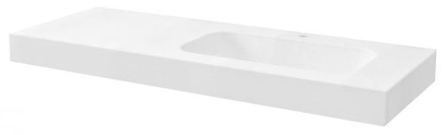 EMICO Rockstone mosdó jobbos 190x50cm matt fehér