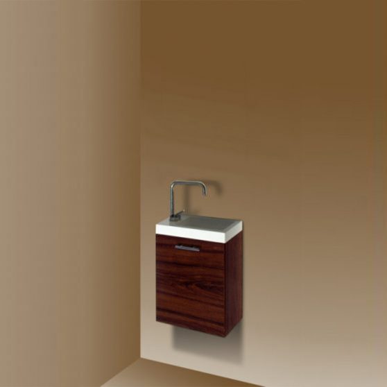 Fantastic alsó fürdőszoba bútor, mosdóval, aida dió színben