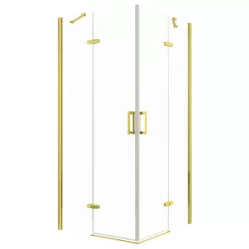 Flow Gold szögletes nyílóajtós zuhanykabin 90 cm